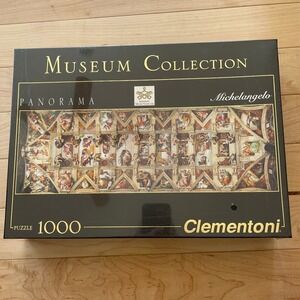 NEW Clementoni 1000 Piece Panorama Puzzle Michelangelo Sistine Chapel 31451